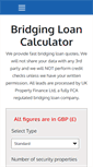 Mobile Screenshot of bridgingloanscalculator.com